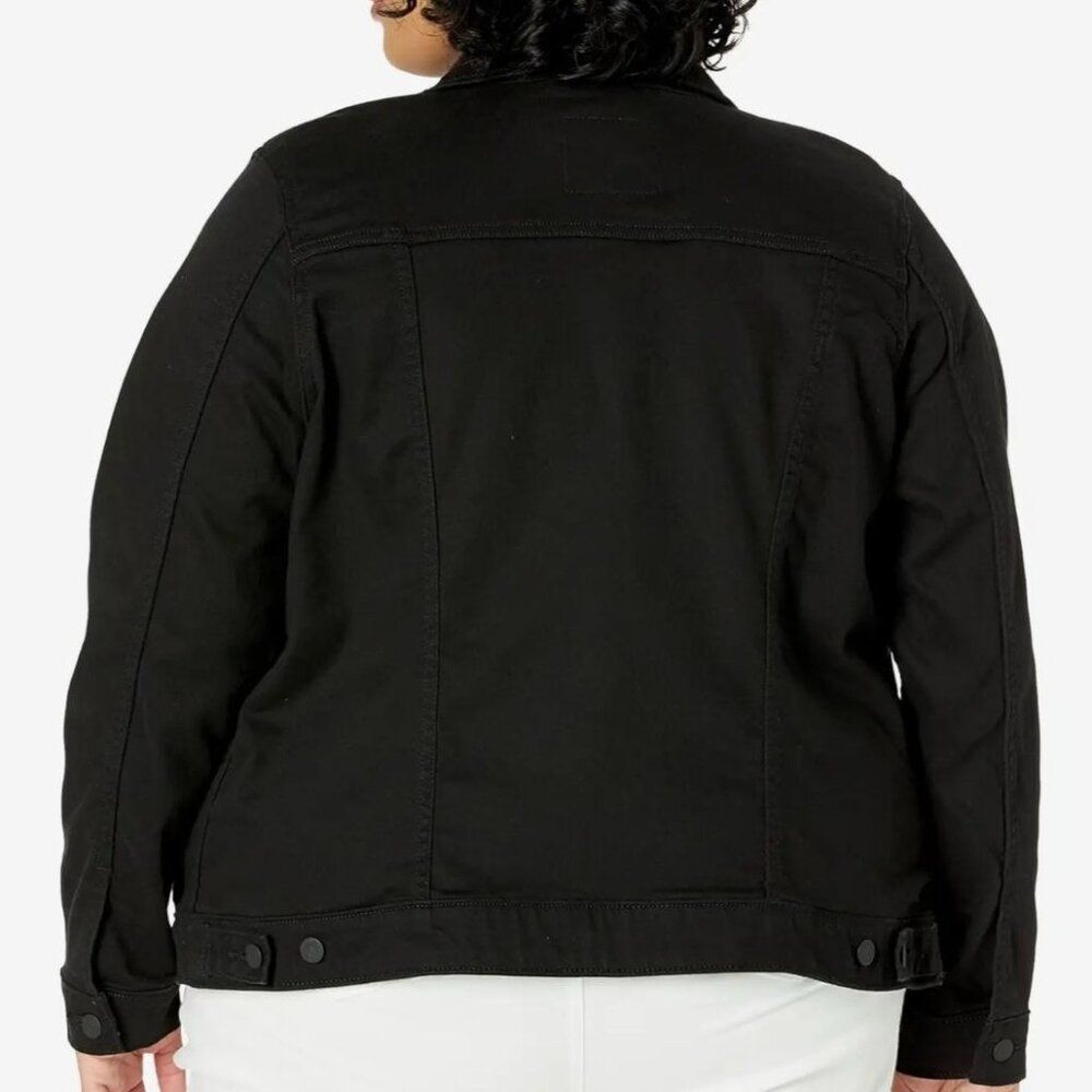 Levi's NWT Sz 2X Black Plus Trucker Denim Jean Jacket - Picture 7 of 15